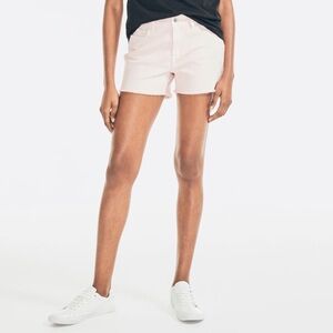 Nautica Light Pink Denim Raw Hem Shorts 25 26